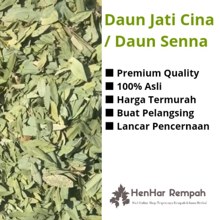 

⚡Cuci gudang⭐ Daun Jati Cina / Daun Senna untuk pelangsing 1 Kg