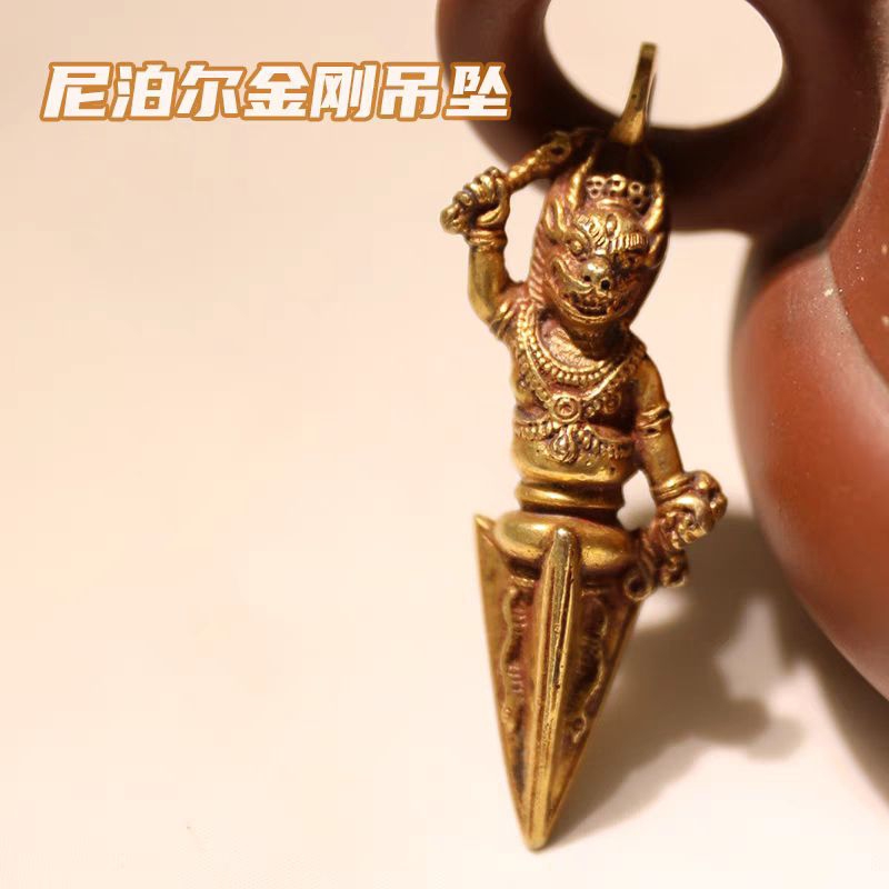 Kalung Tali Liontin Phurba Buddha Tibet Vajra Pria Wanita