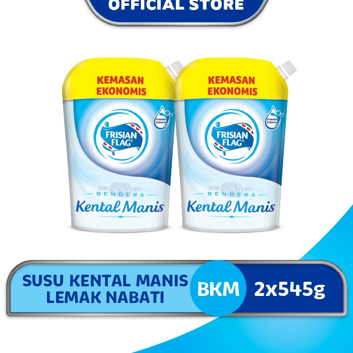 

JDSG2279 Free Ongkir Frisian Flag Bendera Kental Manis Pouch 545gr x 2 Pcs