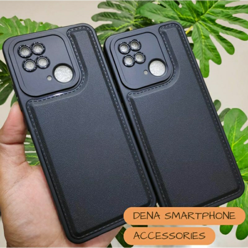 Soft Case Redmi 12C Redmi 10C Redmi 9C Black Leather