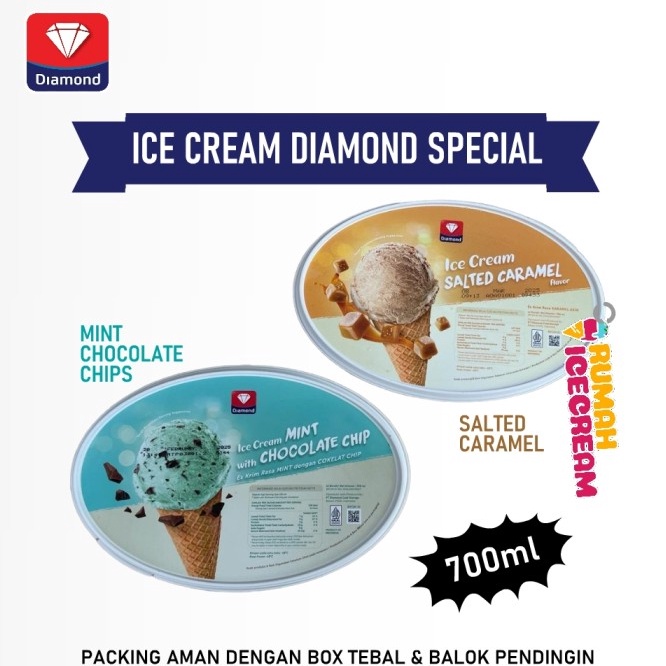 

QKGK7538 HOT Ice Cream/Es Krim Diamond Special 700 ML