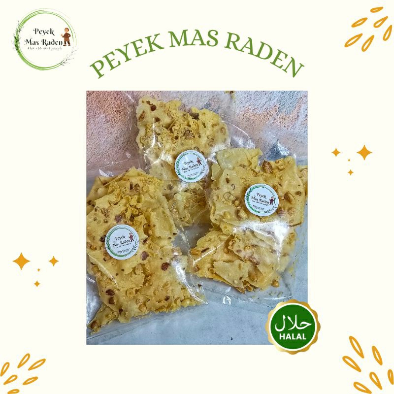 

Peyek Mas Raden / Rempeyek Kacang Tanah Kemasan Hemat