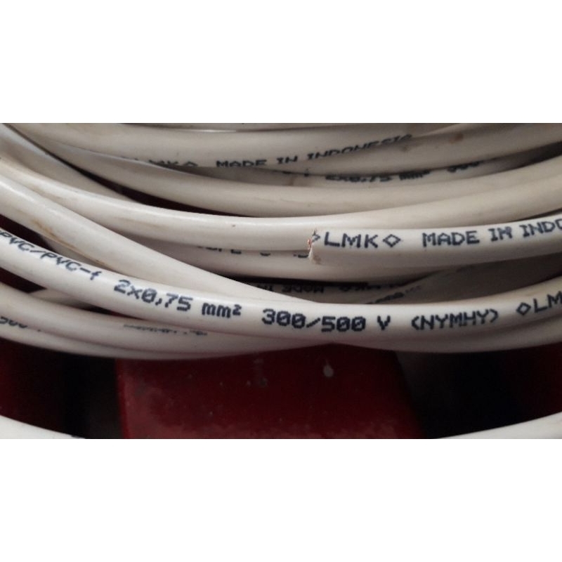 Kabel Supreme NYMHY 2x0,75 mm serabut harga per meter