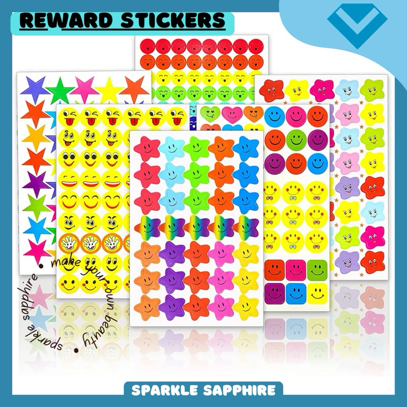 

STIKER REWARDS Stiker Bintang Prestasi Anak [1 LEMBAR] Stickers Journal Weekly Daily Jurnal Scrapbook Memo Notes