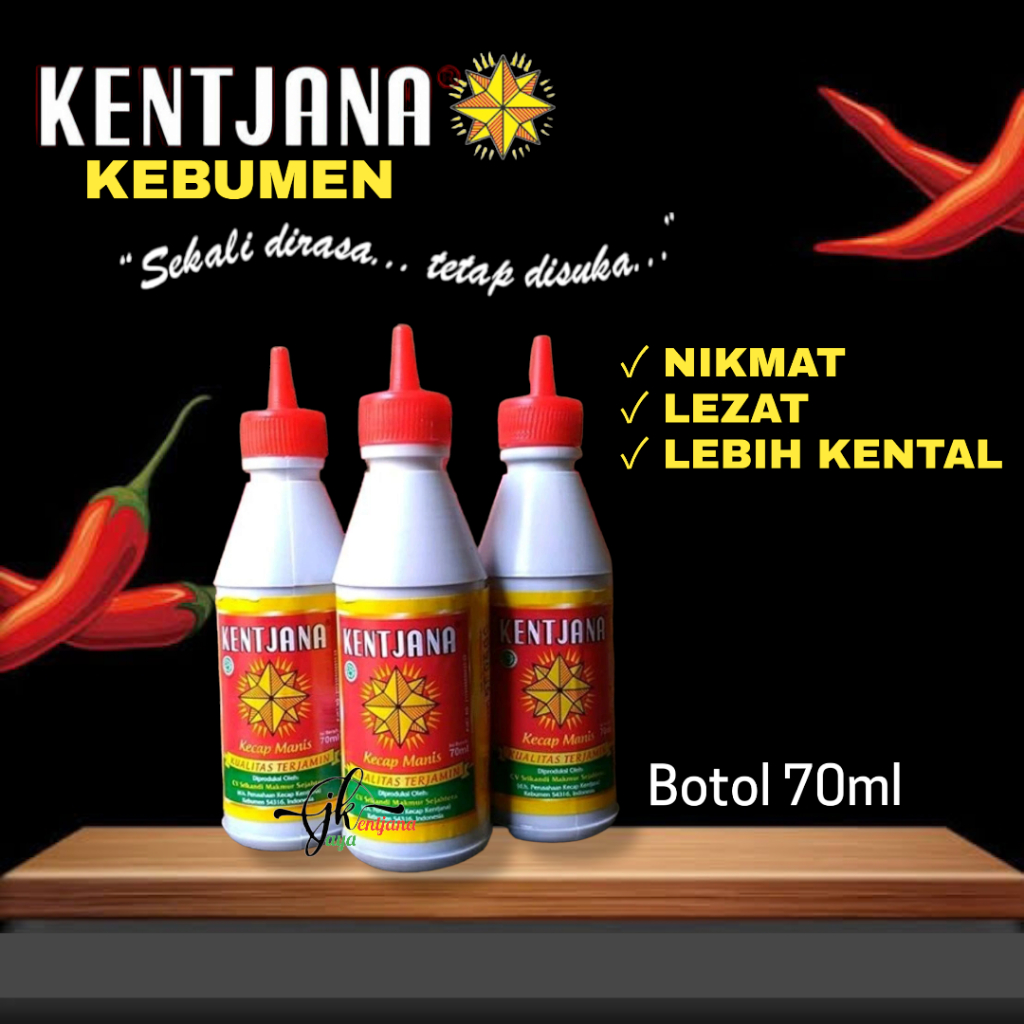 

Kecap Manis Kentjana 70ml Khas Kebumen