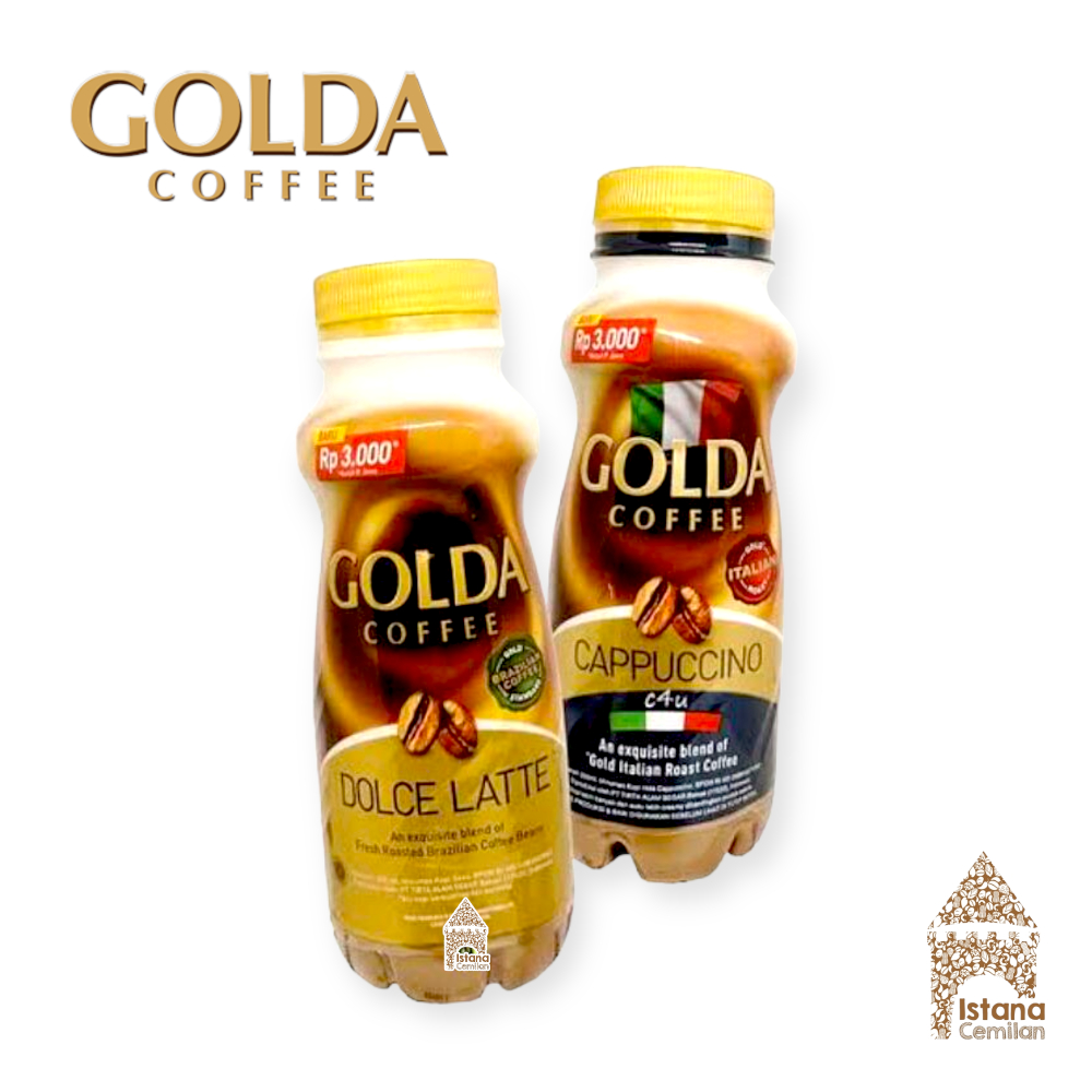 

GOLDA Coffee Dolce Latte / Cappuccino 200 ML Kopi Botol
