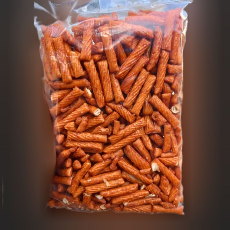 

cemilan kiloan stick pedas ulir jaipong 250 gram premium banyak isi
