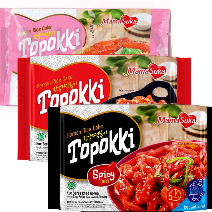 

SPFD3065 (COD )NEW_PRODUCT Topokki Instan Korea Rice Cake MamaSuka toppoki HALAL 134 gr Mama Suka Topoki korean