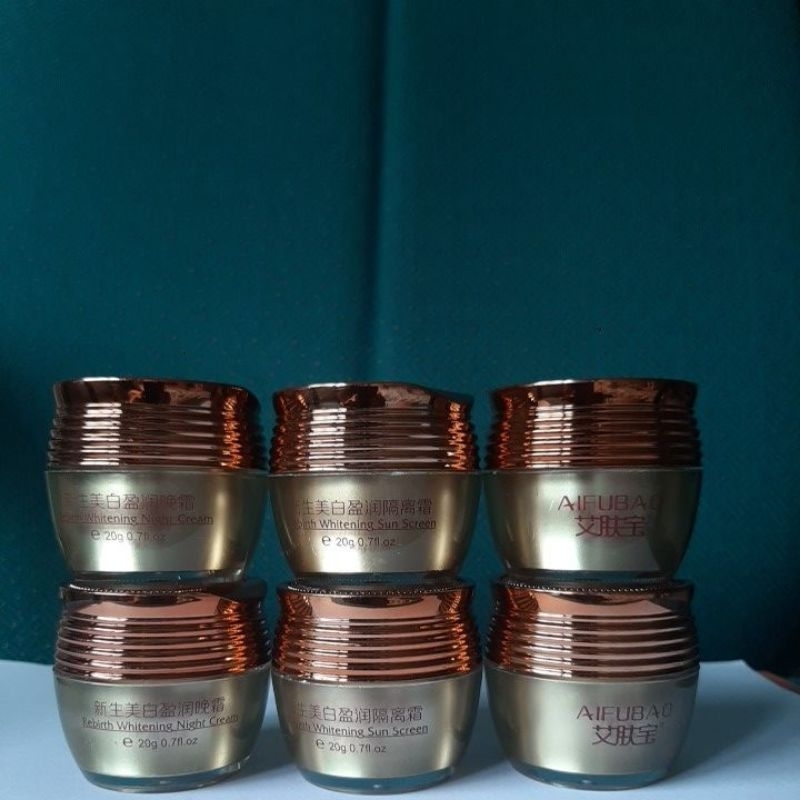 AIFUBAO DAY DAN NIGHT CREAM / ALFUBAO REBIRTH WHITENING CREAM