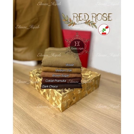Terbaru Paris Polos Red Rose Kerudung Segiempat Bahan Paris