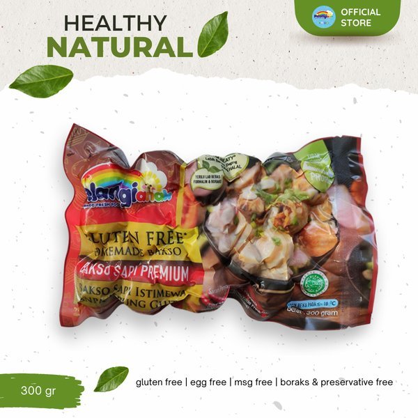 

Pelangi Bakso Sapi Gluten Free 300gr - Festive Frozen Food
