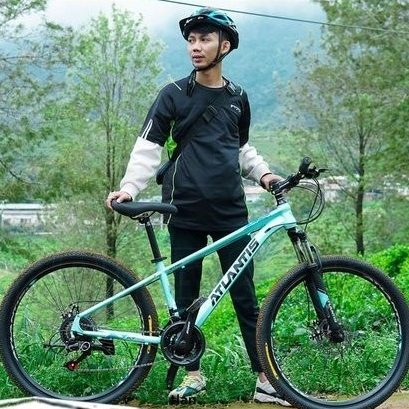 TERLARIS Sepeda gunung 24 26 inch mtb atlantis dewasa dan anak remaja 24 speed velg alloy rem
