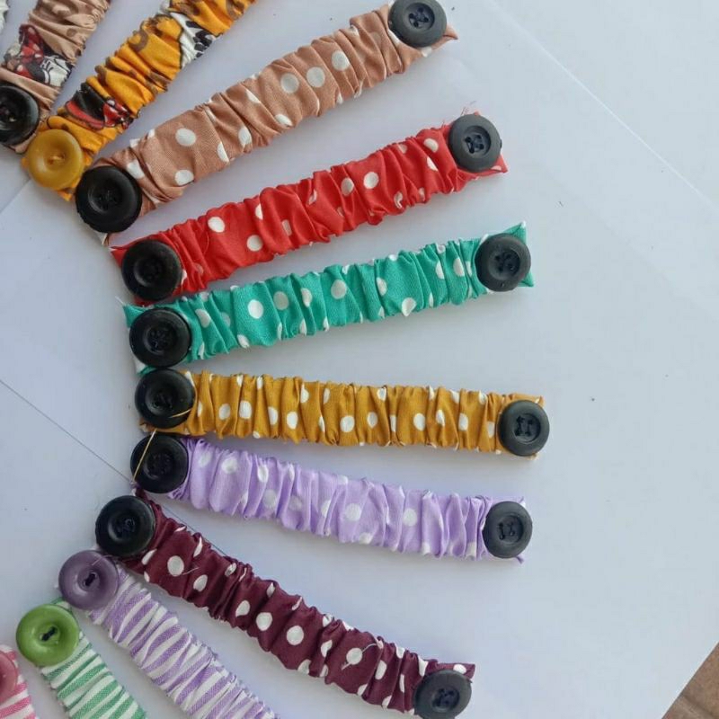 Ikat Tali Masker Kancing Kekinian Pengikat Hijab COD