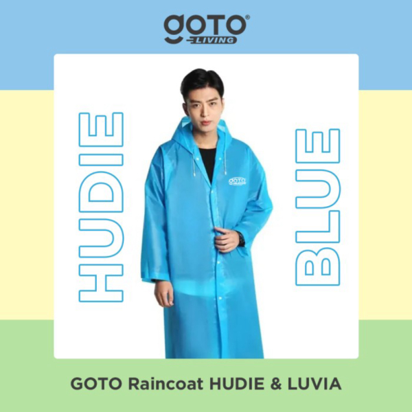 Jual Goto Hudie Luvia Raincoat Jas Hujan Ponco Kelelawar Jumbo Pria Wanita - HUDIE BLUE Limited