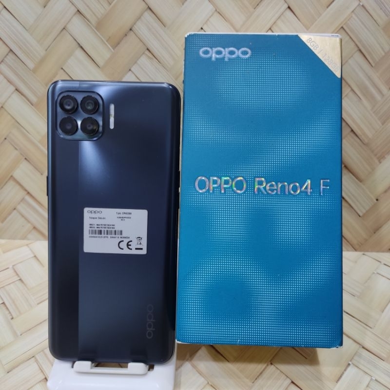 Oppo Reno 4F 8/128GB Handphone Second Fullset Batangan Original bergaransi IMEI terdaftar