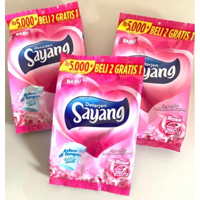 (dix collection) DETERGEN SAYANG 1pcs 260gram DETERJEN kemasan 5000an