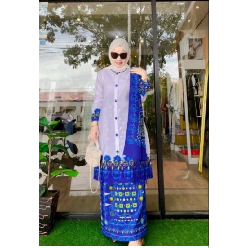 BAHAN BAJU BKMT NASIONAL LENGKAP (ATASAN BAWAHAN SELENDANG)