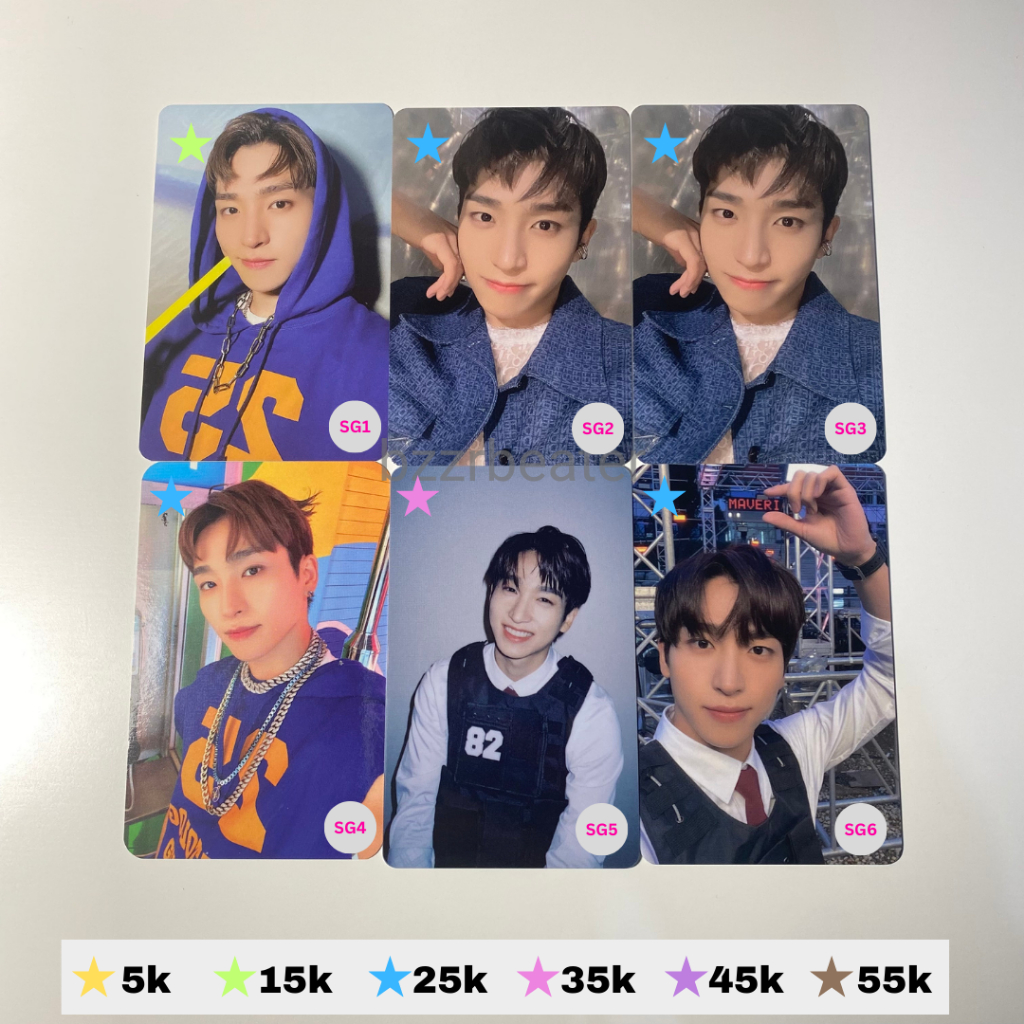 [Sangyeon - The Boyz] photocard pc sangyeon thrilling thrill ride maverick lucky draw ld