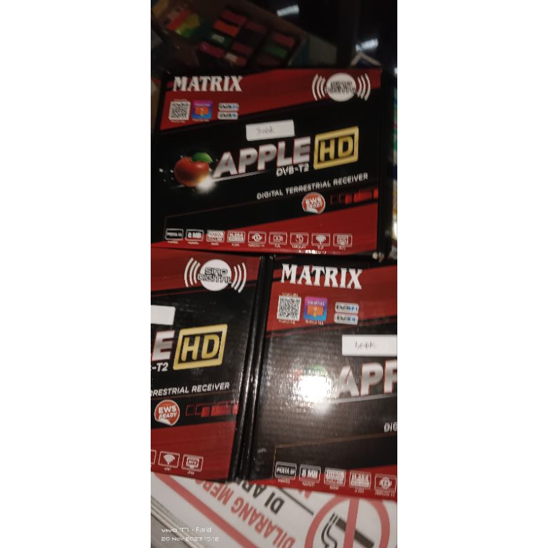 () Set top box TV digital merk matrik apel merah dvb t2 baru