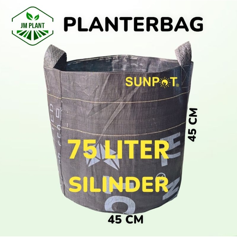Planter bag 75 Liter HITAM/POT TANAMAN 75 LITER