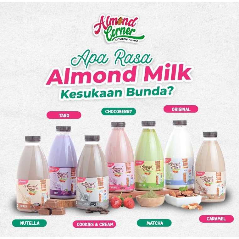 

[YHG] Almond Milk Ready to Drink / Almond Corner Surabaya / Susu Almond (Booster ASI) ➧COD
