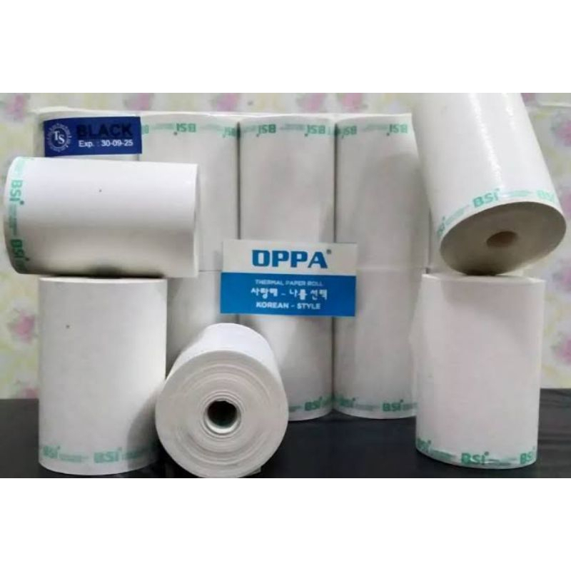

Kertas Struk Thermal 58X40/57X40 Logo Bank BSI 10 Roll