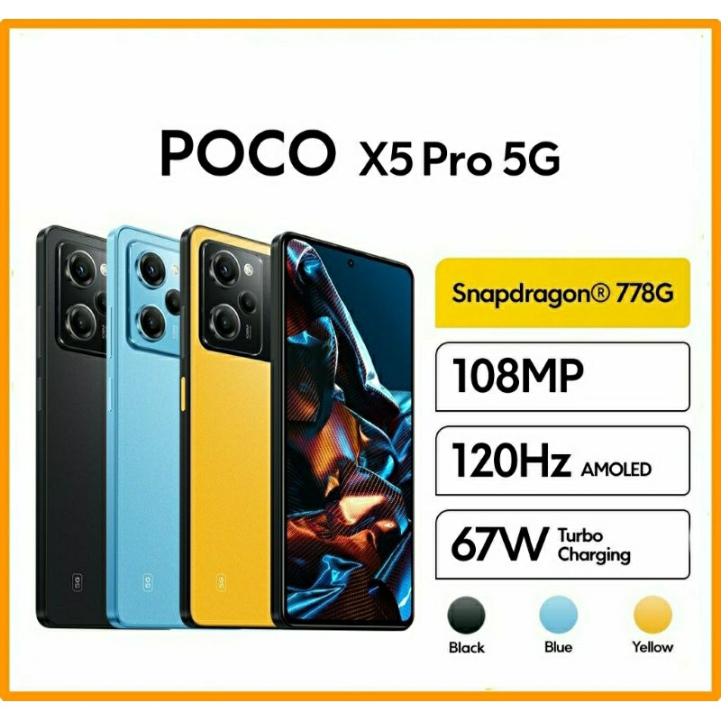 POCO X5 PRO 5G (6/128GB | 8/256GB) NEW GARANSI RESMI