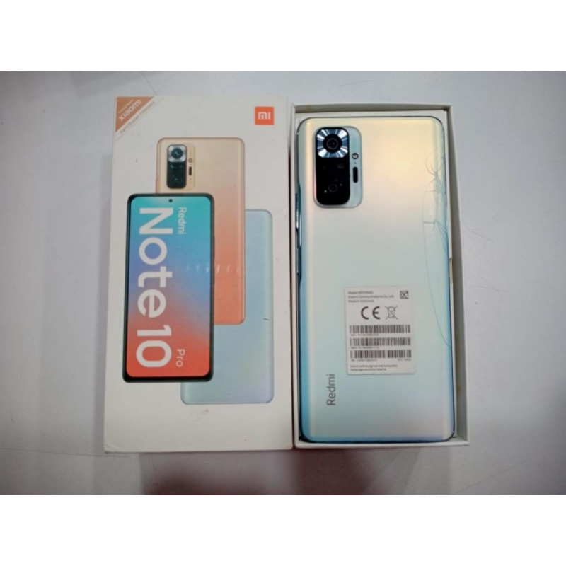 Second Xiaomi Redmi Note 10 Pro 8/128GB Casing Belakang Retak