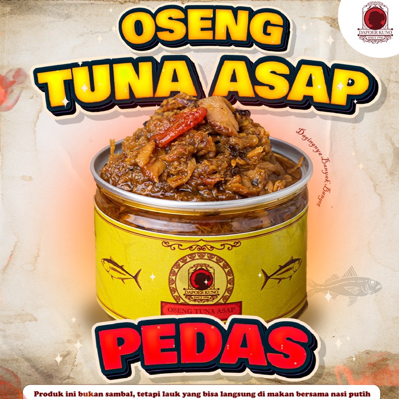 

12.12 SALE Dapoer Kuno - Oseng Tuna Asap Pedas 250gr gas !!