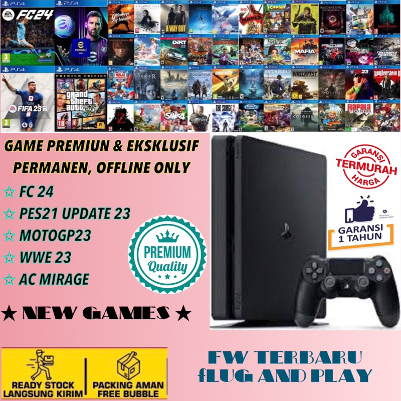 PS4 SLIM ORI , FULL GAME PREMIUM