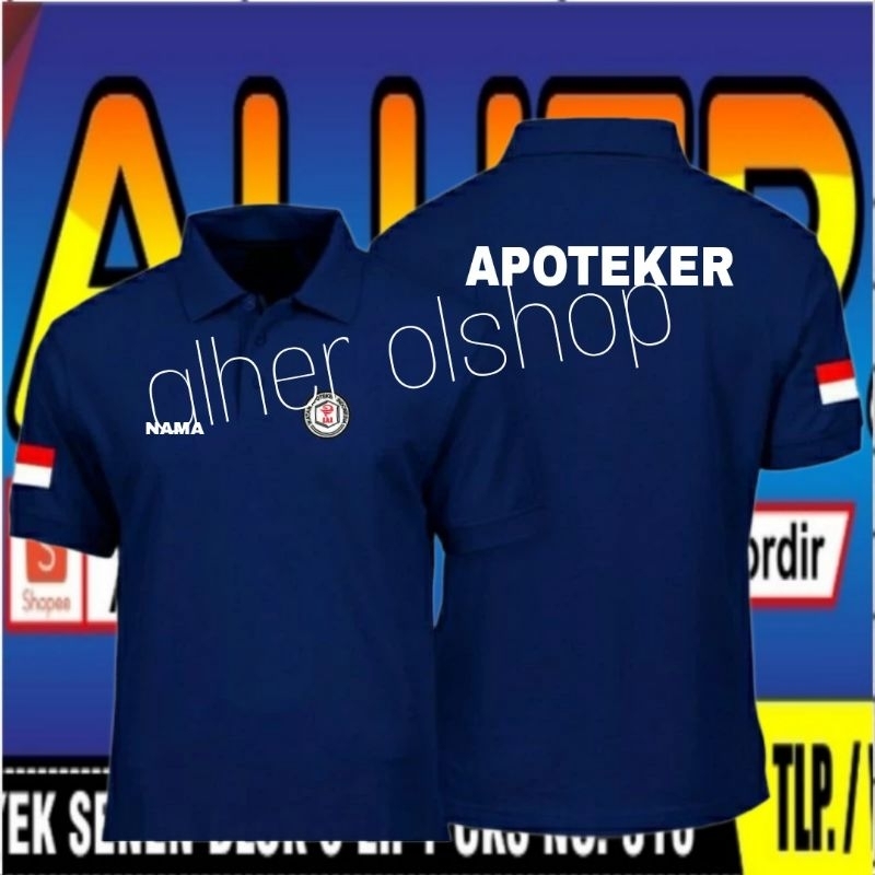 terbaru kaos apoteker baju apoteker seragam apoteker kaos kerah apoteker kaos polo apoteker polo shi