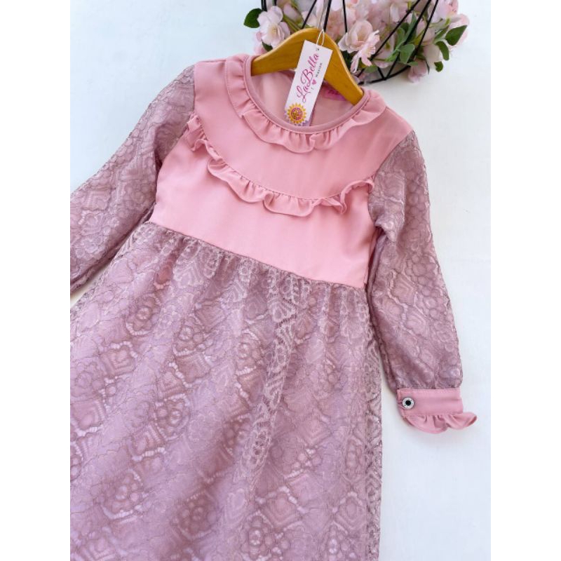 LABELLA TERBARU ❤ LABELLA GAMIS ANAK BRUKAT CERUTI TERBARU TUTU ZERRIN ADILLA UMUR 3 4 5 6 7 8 9 10 