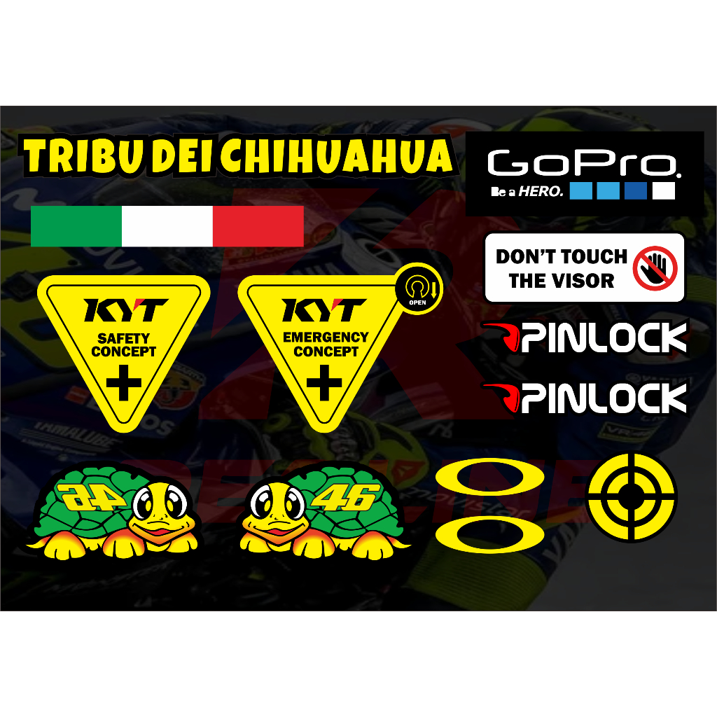 STIKER HELM SAFETY CONCEPT INK KYT