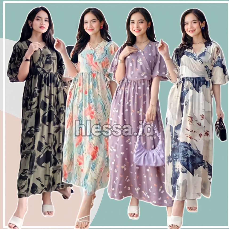 Penawaran Terbaik BAJU DASTER DRESS KIMONO PIYAMA KAREEN SERUT DADA TIDUR REMAJA WANITA TALI SAMPING