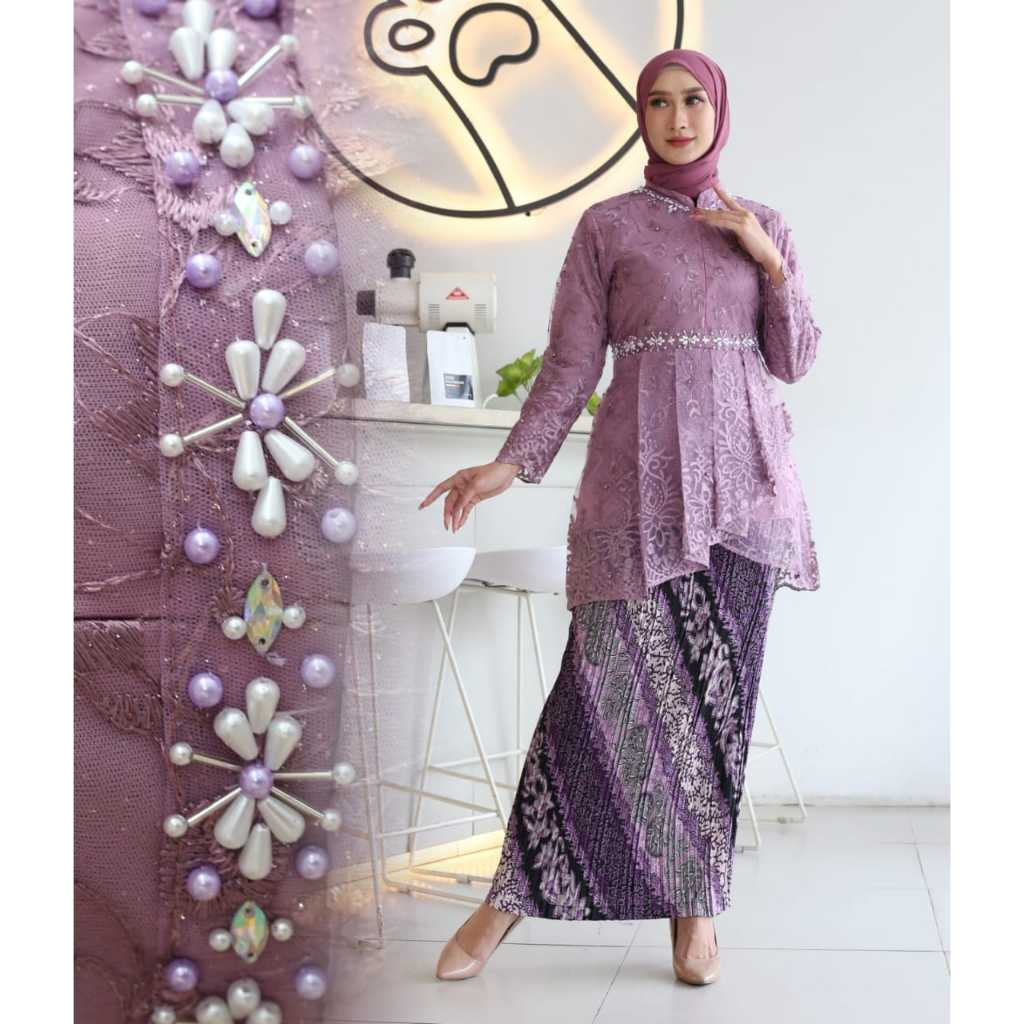 Baju Kebaya Kondangan Warna Lilac Kebaya Lamaran Warna Lilac