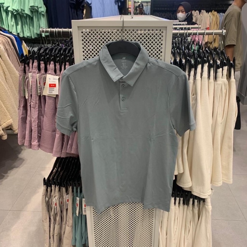 ✨MEN SALE✨ KAOS POLO HNM TSHIRT BAJU KERAH PRIA WANITA UNISEX POLOS 