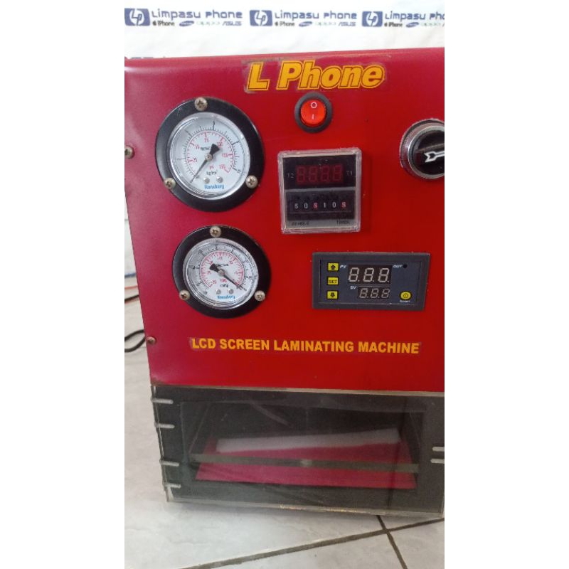 Mesin laminating lcd + Vacum merek Value