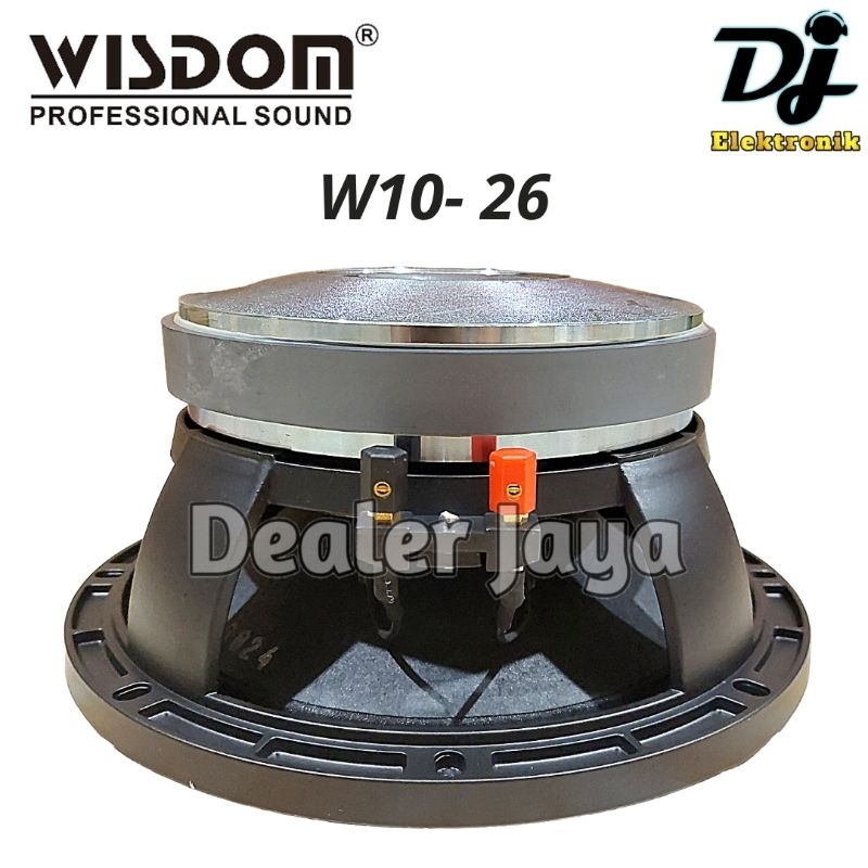 Speaker Komponen Wisdom W10-26 / W 10 26 / W1026 - 10 inch
