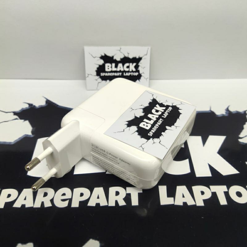 Charger Ori Laptop Macbook Pro & Air 2017/18/19 (61 Watt) C To C (Tanpa Kabel)