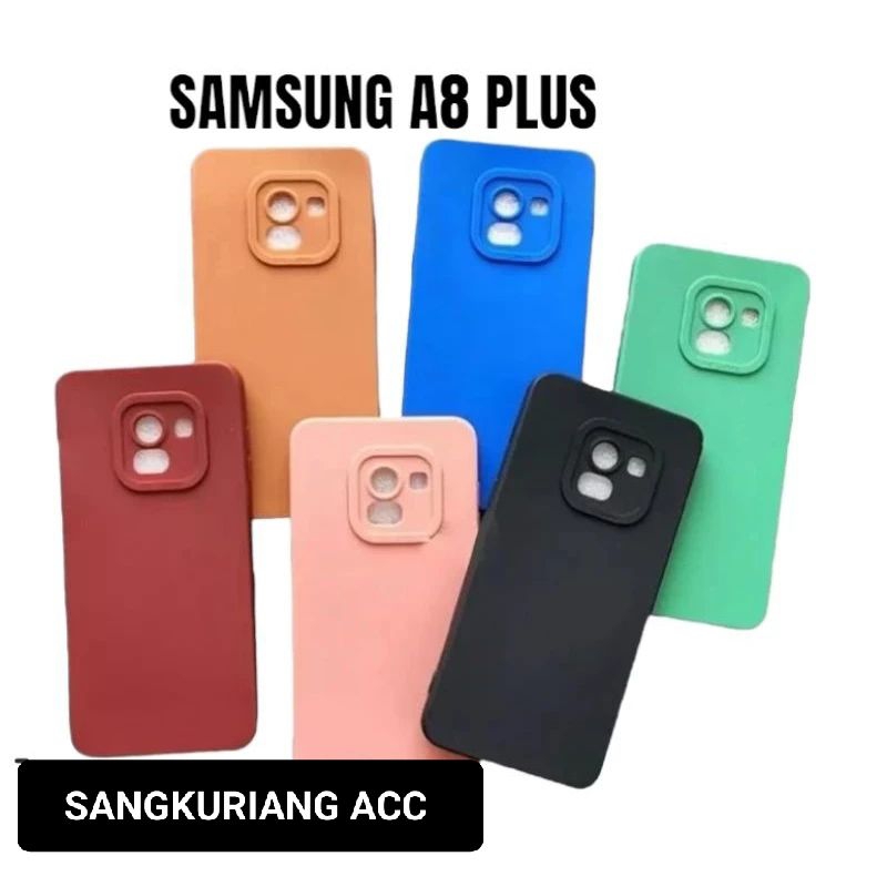Softcase/Slikon Pro Camera hp Samsung A8 Plus Candy Case Full Color Slikon TPU