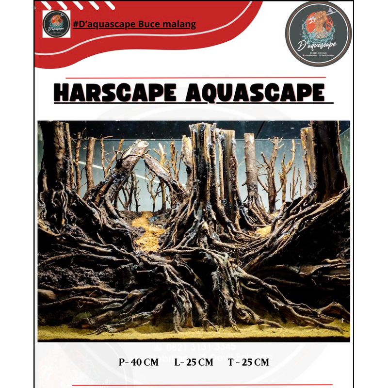Harscape Aquascape Tema Hutan