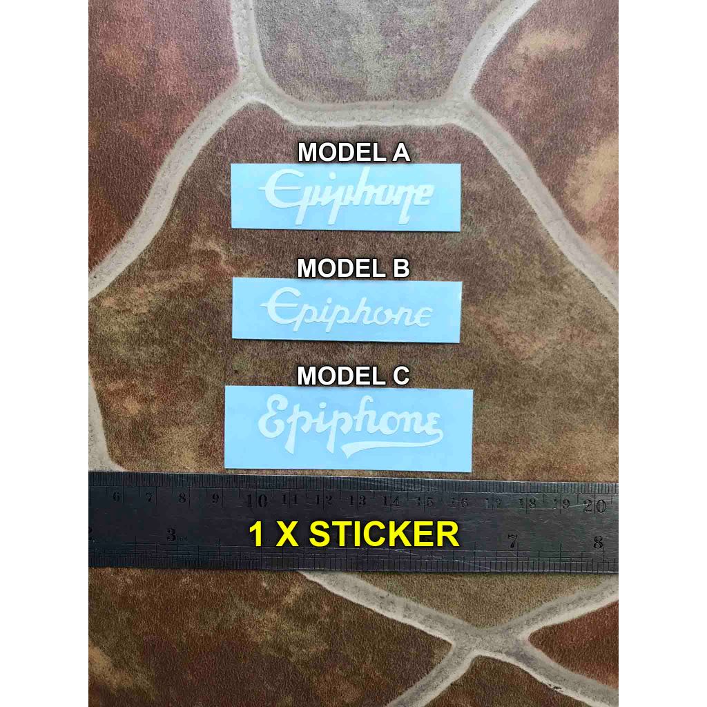 Sticker Tempel Gitar Epiphone Lespaul Sg Lp Es Headstock Elektrik Decal Akustik Bass Guitar nylon
