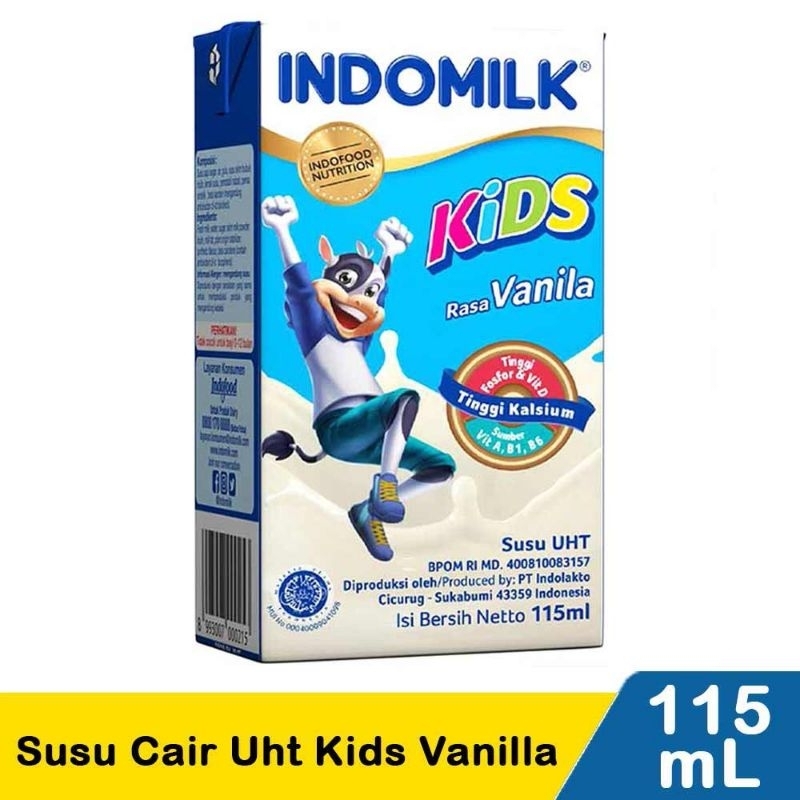 

Indomilk Susu Cair Uht Kids Vanilla 115Ml