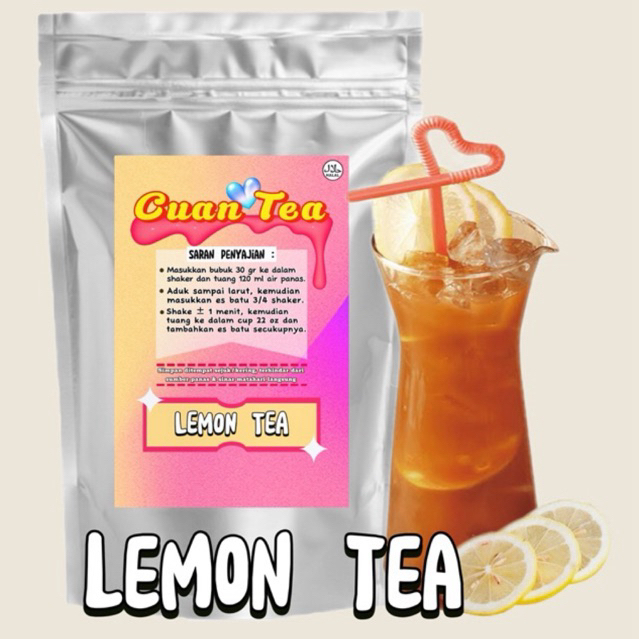 

CUAN_TEA “LEMON TEA” BUBUK MINUMAN 1KG | MINUMAN KUALITAS PREMIUM 1000 GR