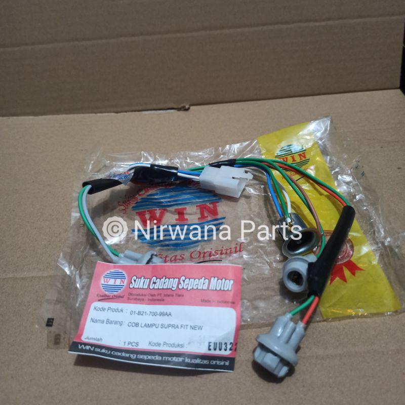 Fitting Cob Kabel Soket Lampu Depan Honda Supra Fit New