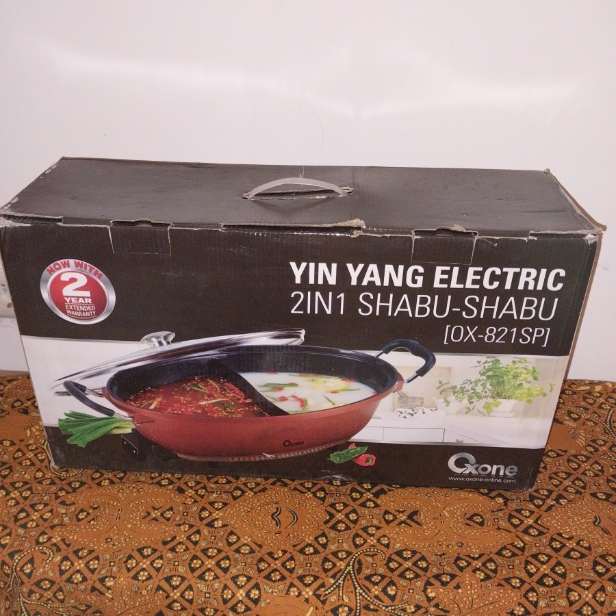 OXONE Panci Shabu Suki Steamboat Sekat 2 Anti Lengket OX821SP