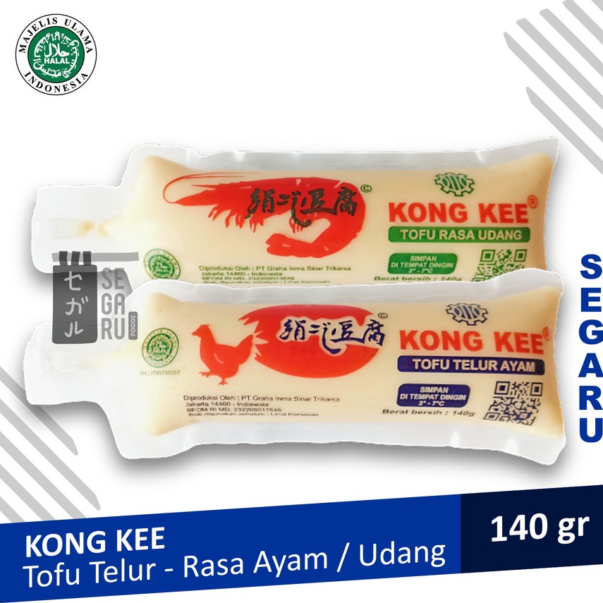 

KONG KEE Tahu Jepang | Kongkee Tofu Telur Rasa Ayam Udang Halal 140gr