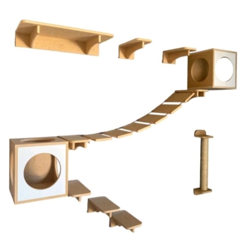 cat playground  cat condo cat tree cat house rumah kucing dinding 1set