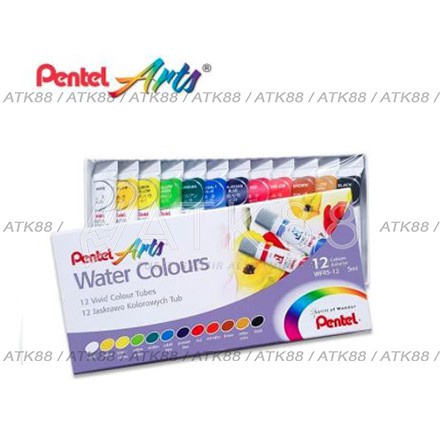 

Import ✨Terbaik✨ Cat Air Pentel Arts 12 Water Colours (WFRS-12) murah