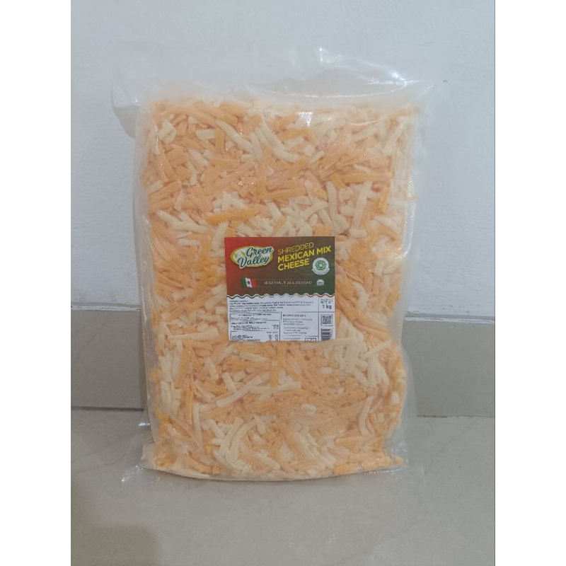 

Shredded Mix Mexican Cheese Ala Meksiko Green Valley - Keju Mozarella